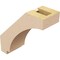 Ekena Millwork 3-inch W x 8-inch D x 8-inch H Imperial Rough Cedar Woodgrain TimberThane Knee Brace, Primed BRCUR03X08X08IMPRCPR - alternate 3